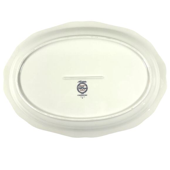 Noritake Conservatory Gala Cuisine 7915 Japan Large Oval Serving Platter-Nice! - Picture 8 of 9